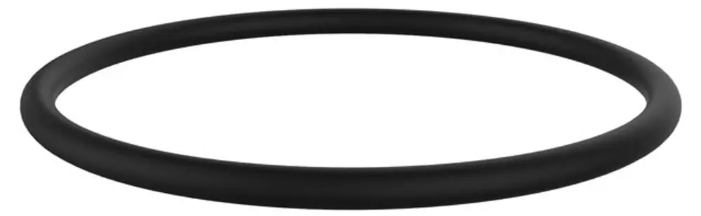 Schwarzer, runder O-Ring von Keuco, geeignet als Ersatzteil, dargestellt in einfacher Form ohne spezielle Markierungen.
